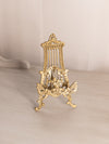 Small Brass Easel with Ornate Designs