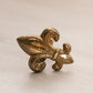 Small Brass Fleur-de-lis Napkin Rings (Set of 6)