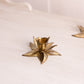 Small Brass Flower Candleholder