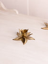 Small Brass Flower Candleholder