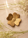 Small Brass Flower Shallow Dish or Figurine