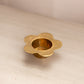 Small Brass Flower Votive or Tea Light Candleholder