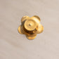 Small Brass Flower Votive or Tea Light Candleholder