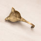 Small Brass Fox Head Wall Hook