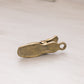 Small Brass Hand Desk Clip