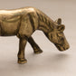 Small Brass Horse or Donkey Figurine with Head Down