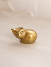 Small Brass Kitty Cat Figurine