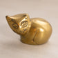 Small Brass Kitty Cat Figurine