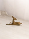 Small Brass Laying Deer Figurine
