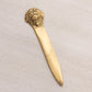 Small Brass Lion Head Letter Opener