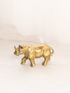 Small Brass Rhinoceros Figurine