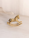 Small Brass Rocking Horse Figurine