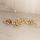 Small Brass Rose Napkin Rings (Set of 4)