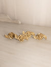 Small Brass Rose Napkin Rings (Set of 4)