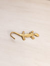 Small Brass Salamander Figurine or Wall Hook