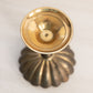 Small Brass Scalloped Compote Dish