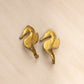 Small Brass Seahorse Wall Hook