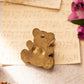 Small Brass Teddy Bear Clip Desk Accessory