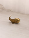 Small Brass Whale Figurine