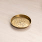 Small Circular Brass Coaster with Floral Designs