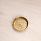 Small Circular Brass Coaster with Floral Designs