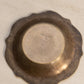 Small Circular Brass Dish with Floral Designs (Made in Greece)