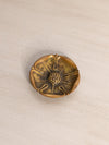 Small Circular Brass Flower Dish