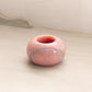 Small Circular Pink Stone Candleholder