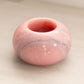 Small Circular Pink Stone Candleholder