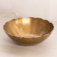 Small Scalloped Brass Bowl