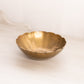 Small Scalloped Brass Bowl