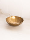 Small Scalloped Brass Bowl
