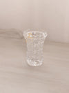 Small Clear Crystal Glass Cane Pattern Toothpick Holder