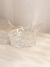 Small Clear Crystal Glass Elegant Tiara Crown Bowl