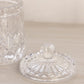 Small Clear Crystal Lidded Jar