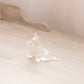 Small Clear Iridescent Glass Dog Figurine