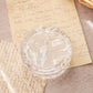 Small Clear & Frosted Mikasa Crystal Hummingbird Lidded Box