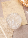 Small Clear & Frosted Mikasa Crystal Hummingbird Lidded Box