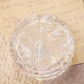 Small Clear & Frosted Mikasa Crystal Hummingbird Lidded Box