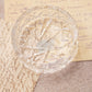 Small Clear & Frosted Mikasa Crystal Hummingbird Lidded Box