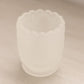 Small Clear Satin Glass Toothpick Holder with Floral Designs
