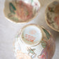Small Ceramic Floral Vase Set with 2 Matching Bowls