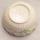 Small Cream Porcelain Bowl with Floral and Butterfly Designs