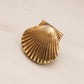 Small Gold Tone Metal Shell Clip