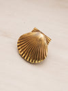 Small Gold Tone Metal Shell Clip