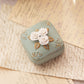Small Green Ceramic Jasperware Lidded Floral Box
