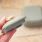 Small Green Ceramic Jasperware Lidded Floral Box