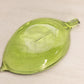 Small Green Glass Leaf Dish