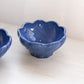 Small Hall Blue Ceramic Bowls with Swirl Design (Set of 2)