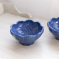 Small Hall Blue Ceramic Bowls with Swirl Design (Set of 2)